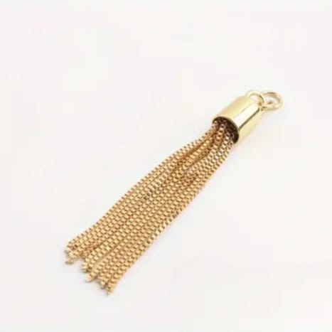 Μεταλλική φούντα (10cm) χρυσή    02