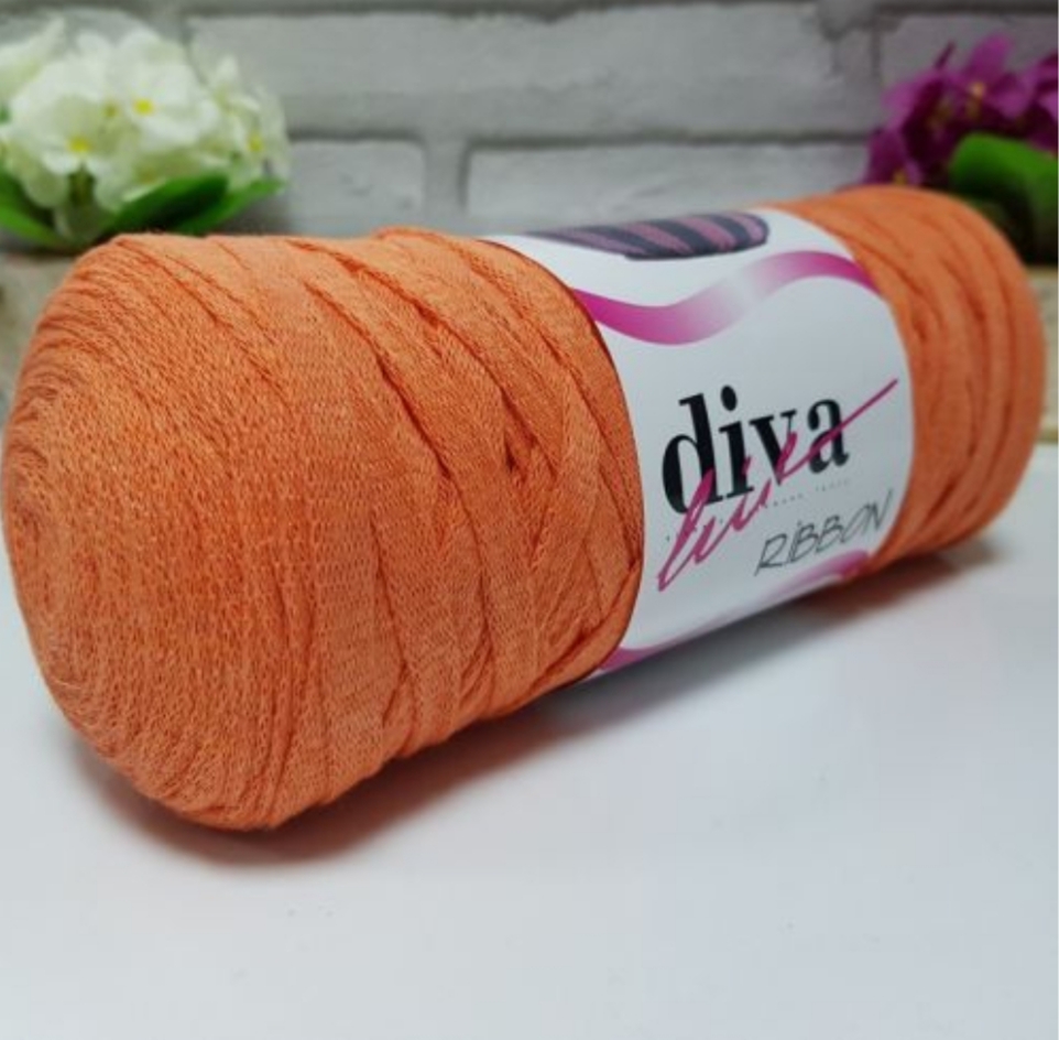 Diva Cotton Ribbon Orange 979