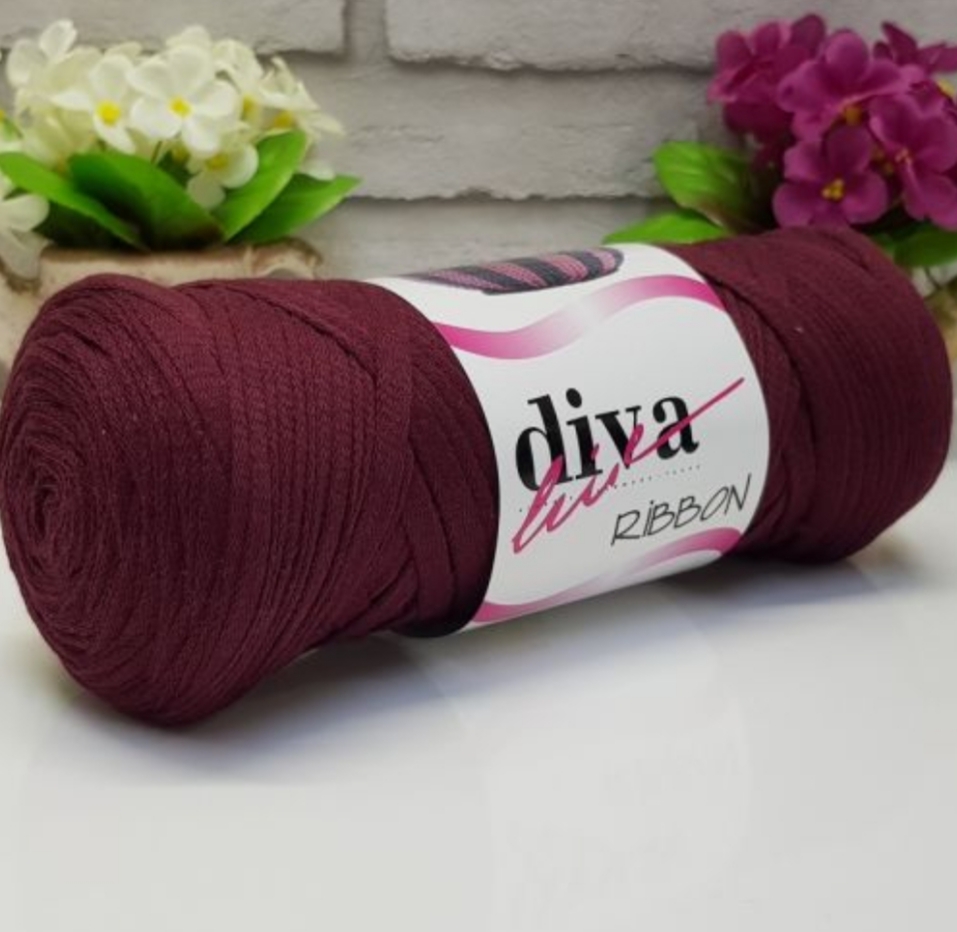 Diva Cotton Ribbon Bordeaux 999