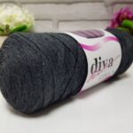 Diva Cotton Ribbon Anthracite 2108