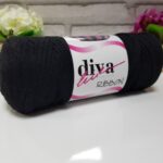Diva Cotton Ribbon Black 2111