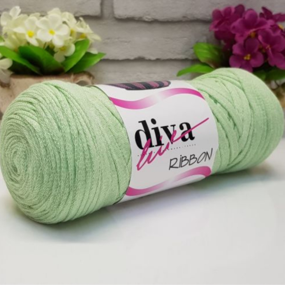 Diva Cotton Ribbon Water Green 487