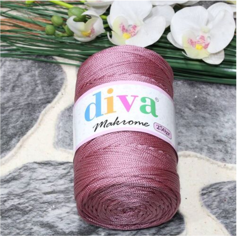 Diva Makrame Polip Dusty Rose 90