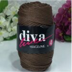 Diva Makrame 4mm Dark Cacao  208