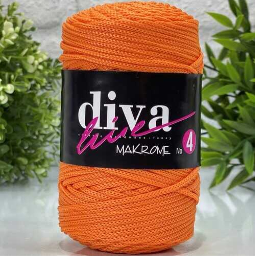 Diva Makrame 4mm Orange 125