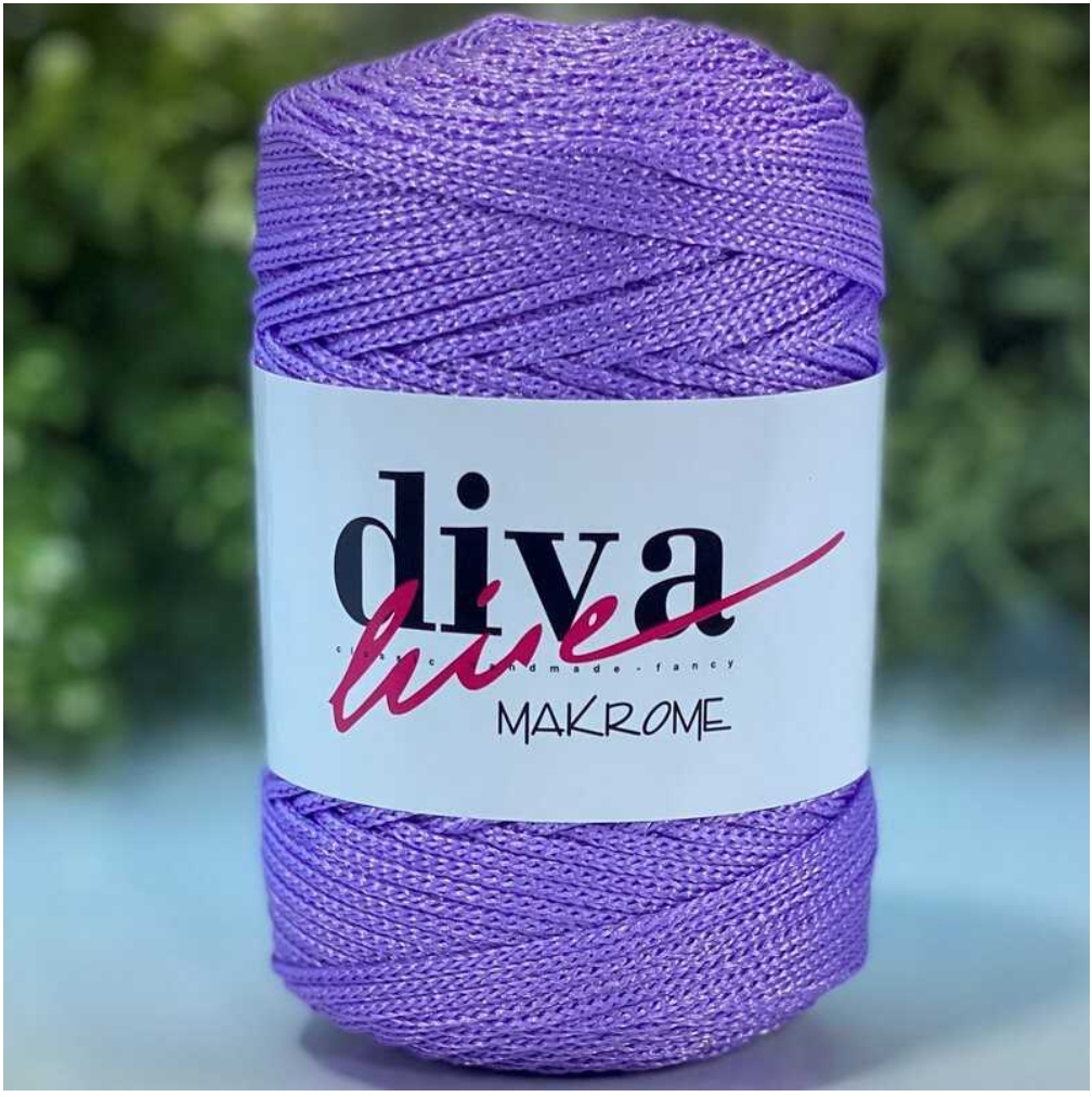 Diva Makrame 3mm Lilac 130