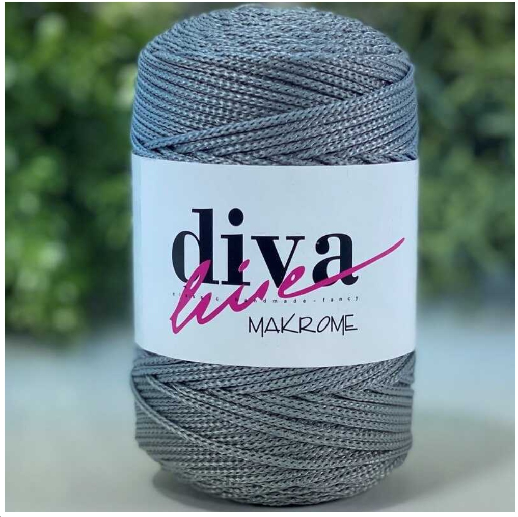 Diva Makrame 3mm Dark Gray 64