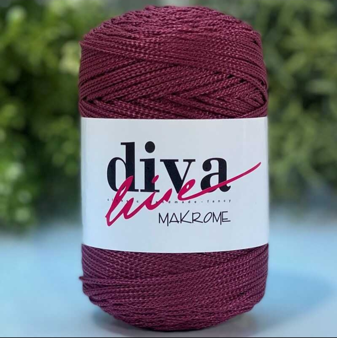 Diva Makrame 3mm Bordoeux 110