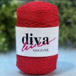Diva Makrame 3mm 100 Red