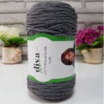 Makrame Cotton Slim Medium Grey 194