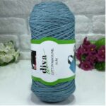 Makrame Cotton Slim Menthol Blue 2000