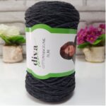 Makrame Cotton Slim Anthracite 2108