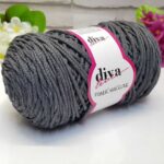 Diva Cotton 4mm Anthracite 2108