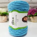Makrame Cotton Slim Cyan 280