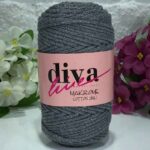 Diva Cotton Lurex  Grey-Silver Sim 194