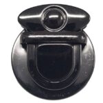 Κούμπωμα Τσάντας 4x4cm Μαύρο Μεγάλο 32