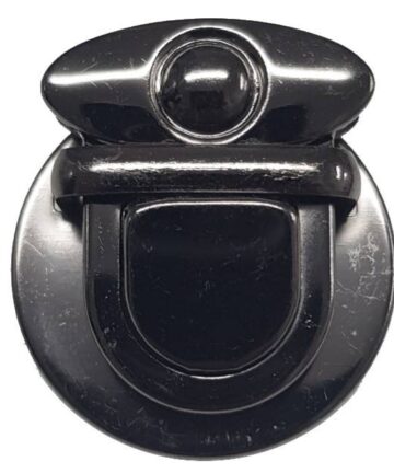 Κούμπωμα Τσάντας 4x4cm Μαύρο Μεγάλο 32