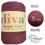 Rope Yarn 5mm Eggplant 158