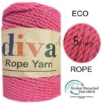Rope Yarn 5mm Fuschia 2244