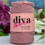 Diva Cotton Lurex  Dried Rose-Rose Sim 1004