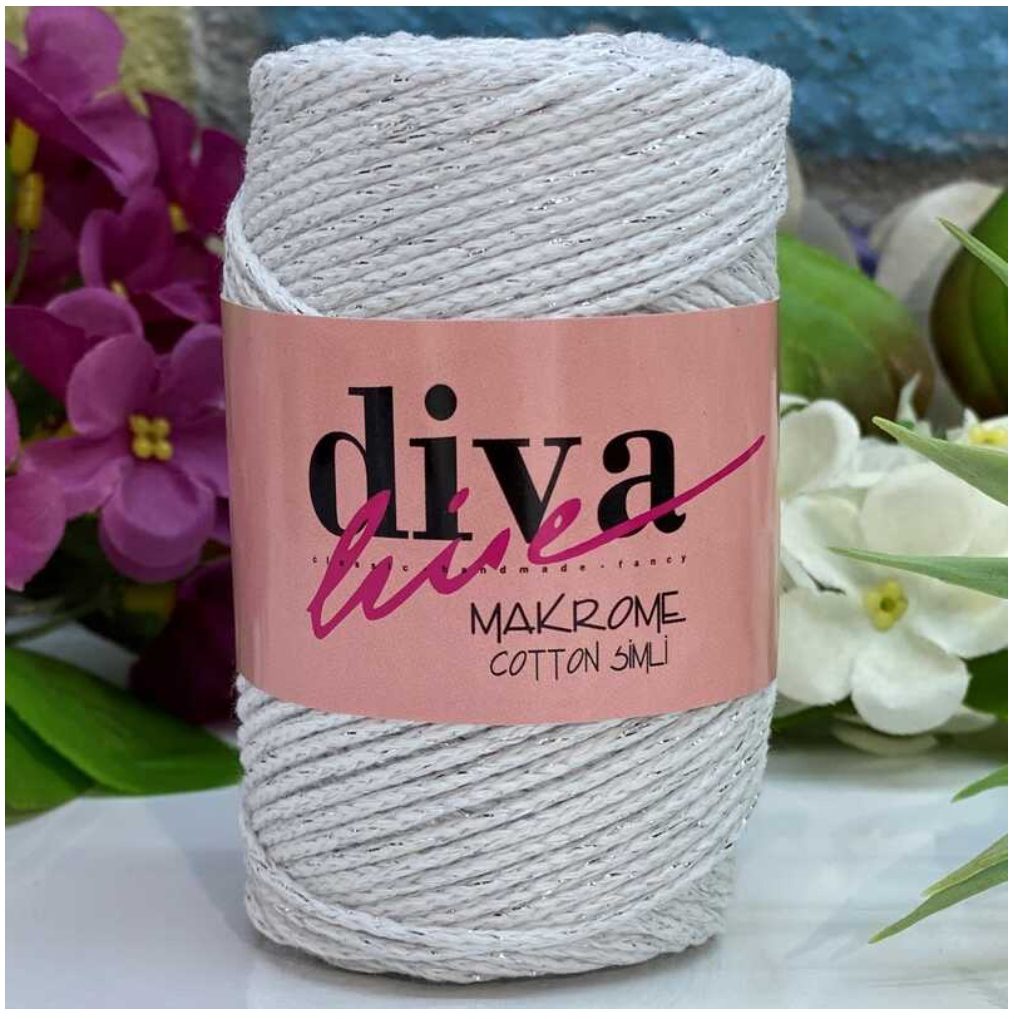 Diva Cotton Lurex Sugar-Silver Sim 2101