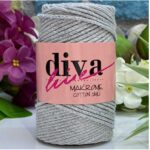 Diva Cotton Lurex  Light Grey-Silver Sim 2107
