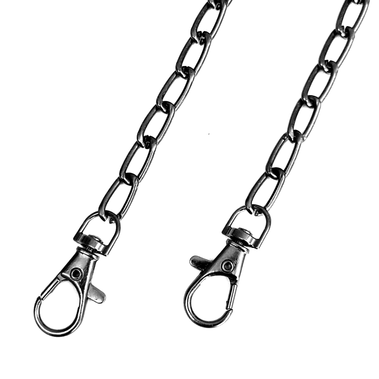 Αλυσίδα Μαύρη (07mm x11mm) 1.20cm με γάντζο 173-2