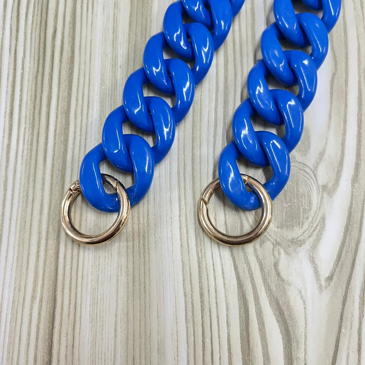 Αλυσίδα κοκάλινη Sax Blue 45cm 69