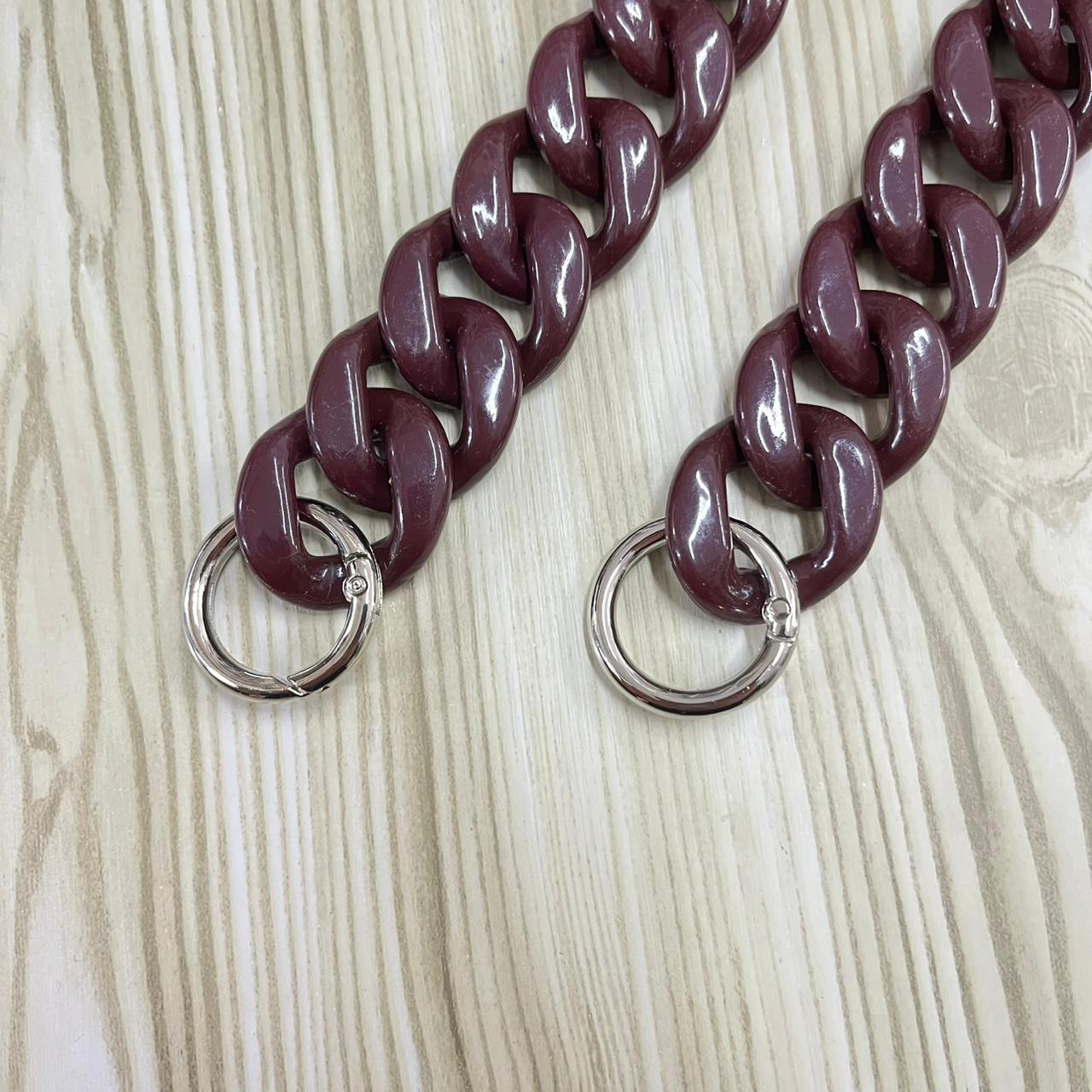 Αλυσίδα κοκάλινη Maroon 45cm 80