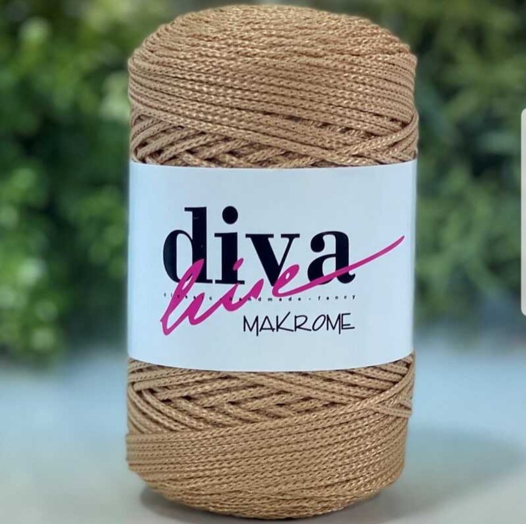 Diva Makrame 3mm Beige 32