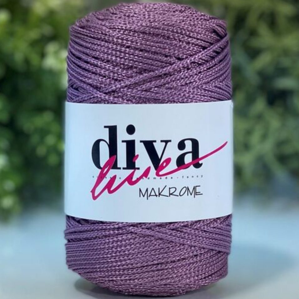 Diva Makrame 3mm Dark Dried Rose 77