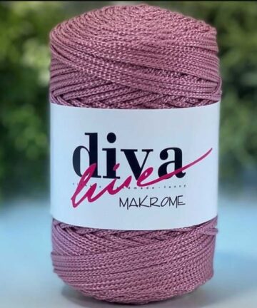 Diva Makrame 3mm Dark Rose 90