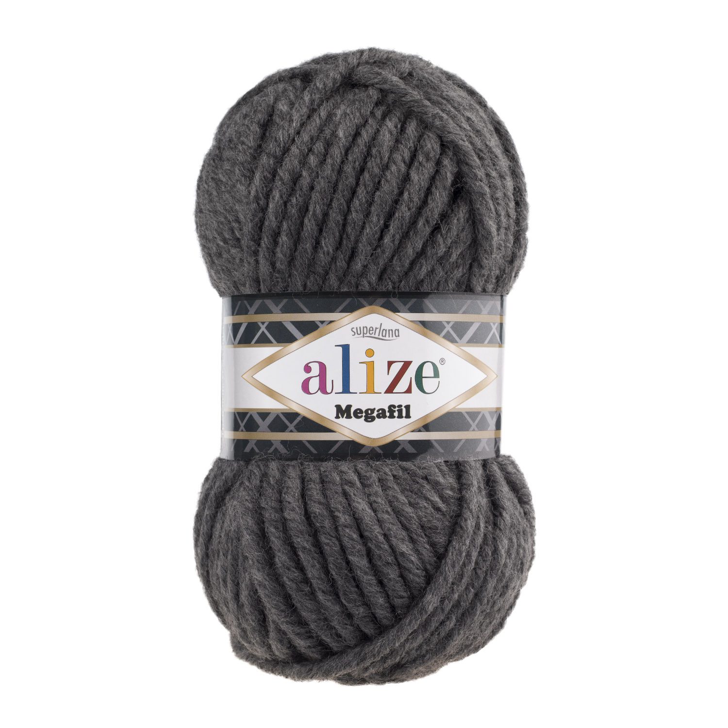 Superlana Megafil Dark Grey Melange 196