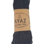 Supra Lurex Κερωμενο 4mm Μαύρο-Ασημι 1217-119