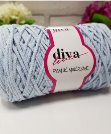 Diva Cotton 4mm Soft Blue 1000