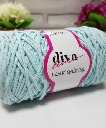 Diva Cotton 4mm Soft Mint 1001