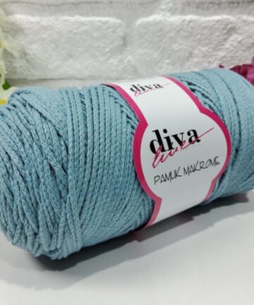 Diva Cotton 4mm Menthol Blue 2000