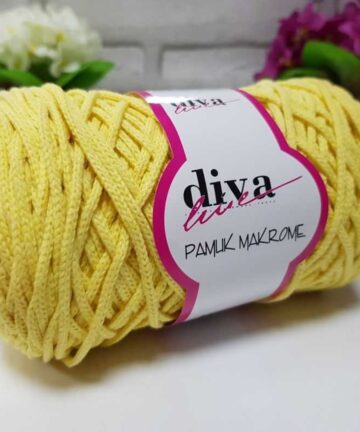 Diva Cotton 4mm Yellow 215