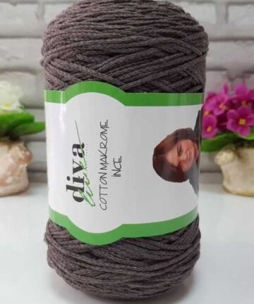 Makrame Cotton Slim Dark Mink 169
