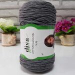 Makrame Cotton Slim Medium Grey 193