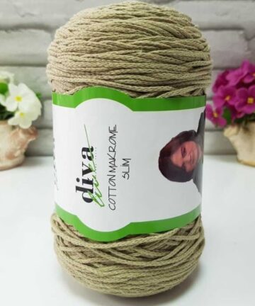 Makrame Cotton Slim Mold Green 268