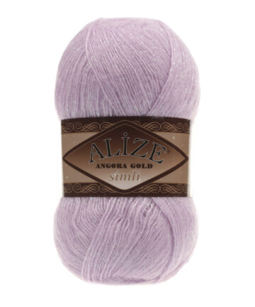 Angora Gold Simli Lila 27