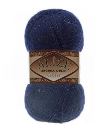 Angora Gold Simli Navy Blue 58