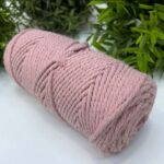 Cotton Twist Rope Macrame 3mm Powder 1003