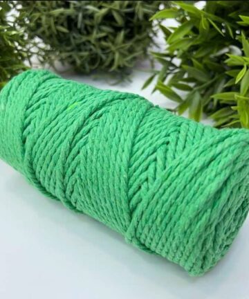 Cotton Twist Rope Macrame 3mm Grass 1969