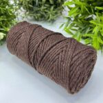 Cotton Twist Rope Macrame 3mm Dark Brown  258