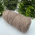 Cotton Twist Rope Macrame 3mm Light Mink 257
