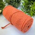 Cotton Twist Rope Macrame 3mm Orange 979