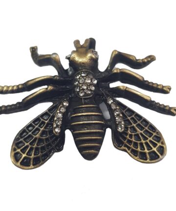 Σκαθάρι Στρας Μπρονζέ (3 x 4cm) 46