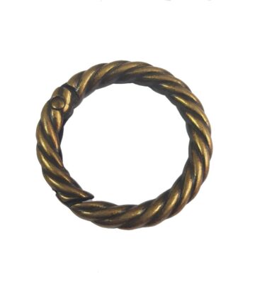 Κρίκος με Μηχανισμό Twist Μπρονζέ 2.5cm (Τεμάχιο) 63